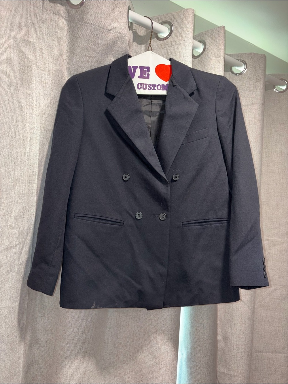 ARROW Black Double-Breasted Men’s/Boy Blazer with pockets